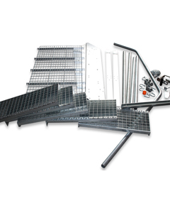 Treppe kplt für KB-Umlenkung-Seite Nova + 150mm